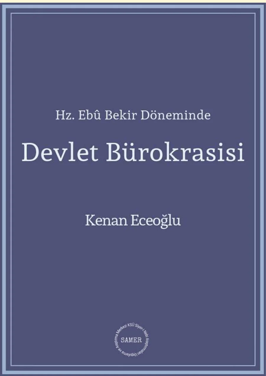 Hz. Ebû Bekir Dönemi Devlet Bürokrasisi kapak görseli