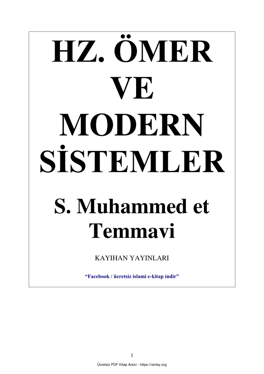 HZÖMER VE MODERN SİSTEMLER Ebu Abdulmumin Tekin Mıhçı kapak görseli