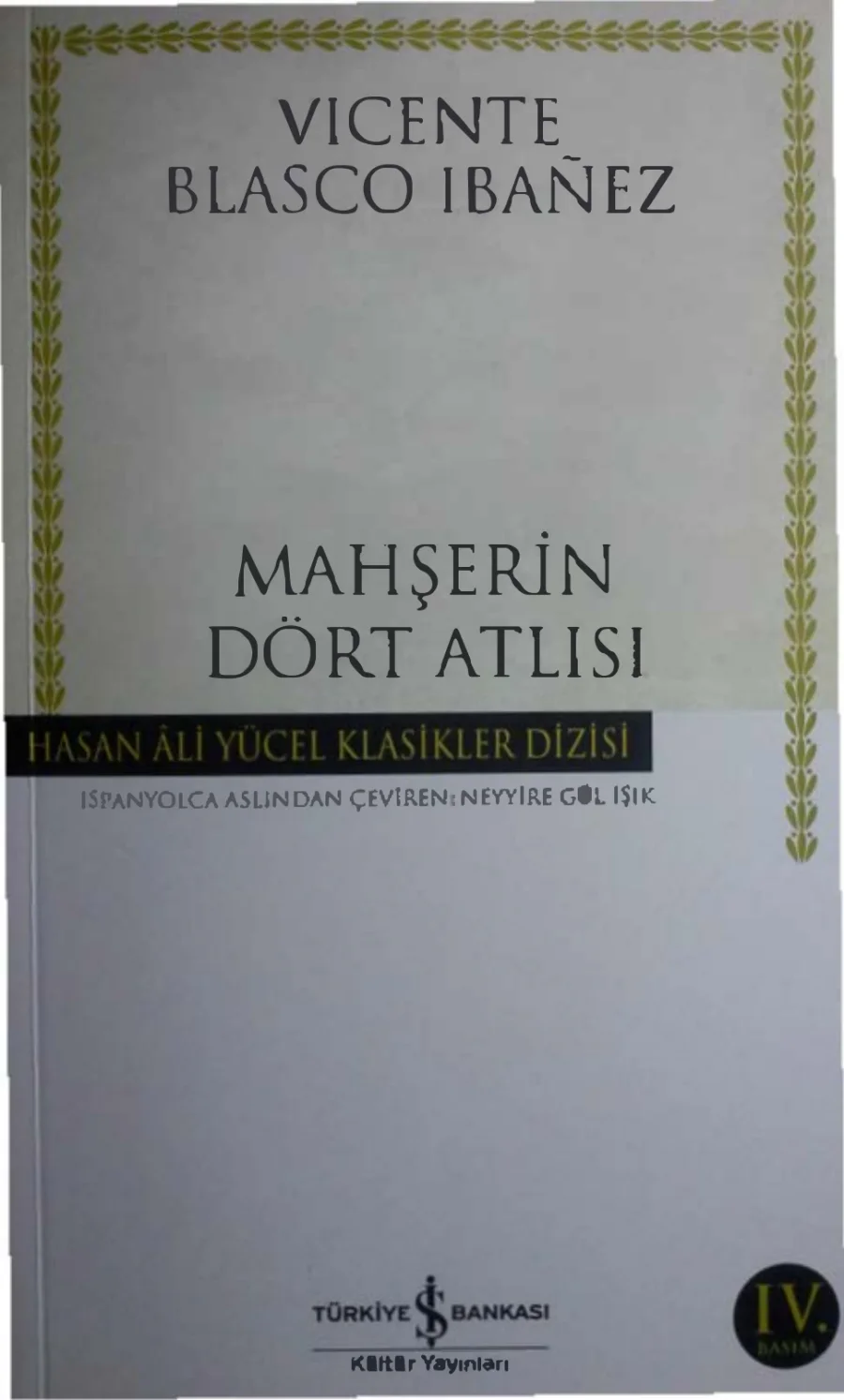 İbanez Mahşerin Dört Atlısı kitap kapağı