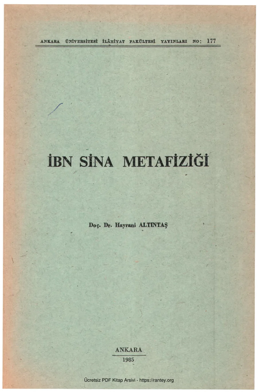 İbn Sina Metafiziği kapak görseli