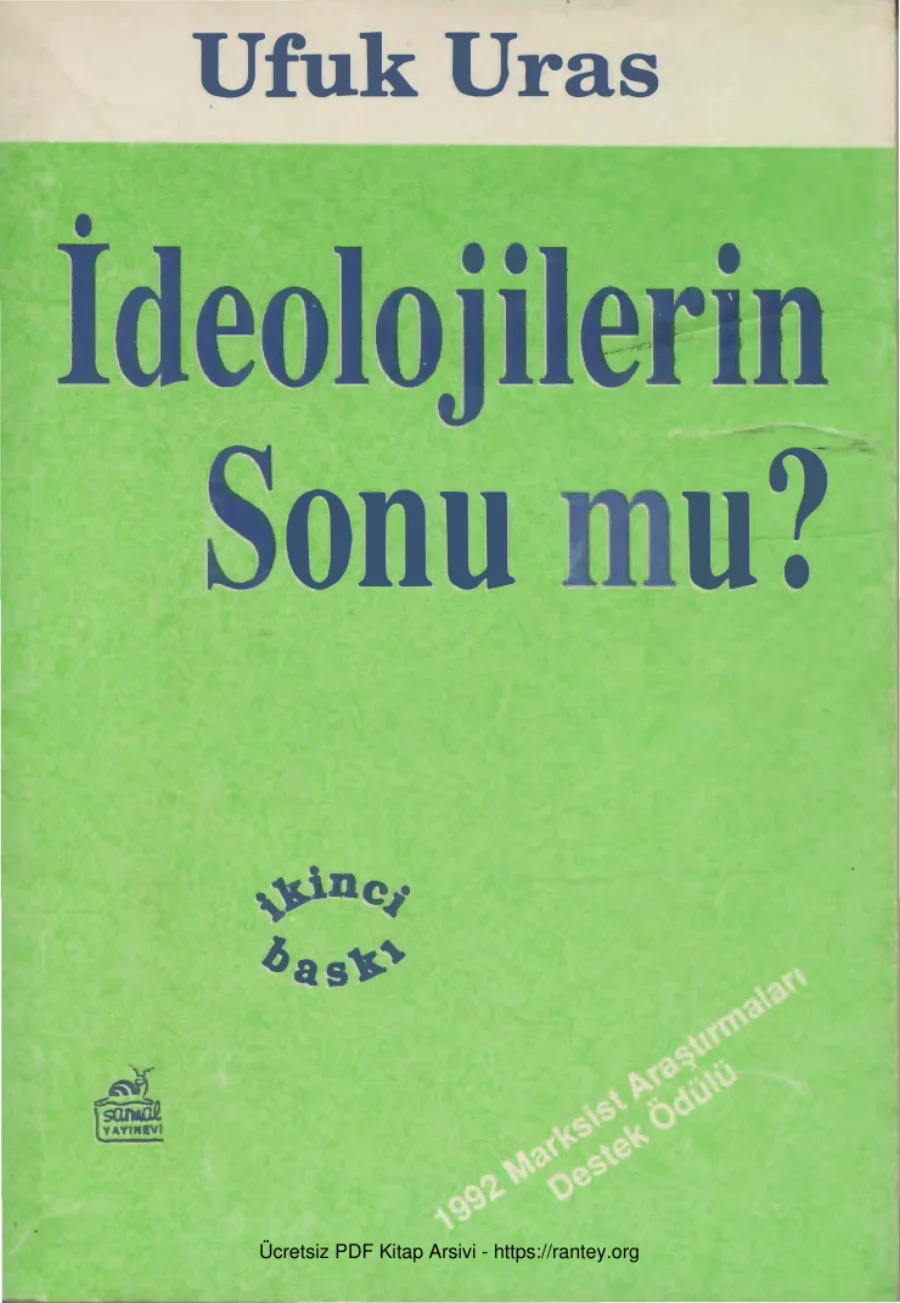 İdeolojilerin Sonu mu kapak görseli