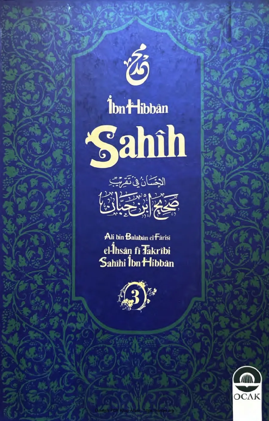 İhsan fi Takribi Sahihi İbn i Hibban Cilt 3 Ocak Yayınları kapak görseli