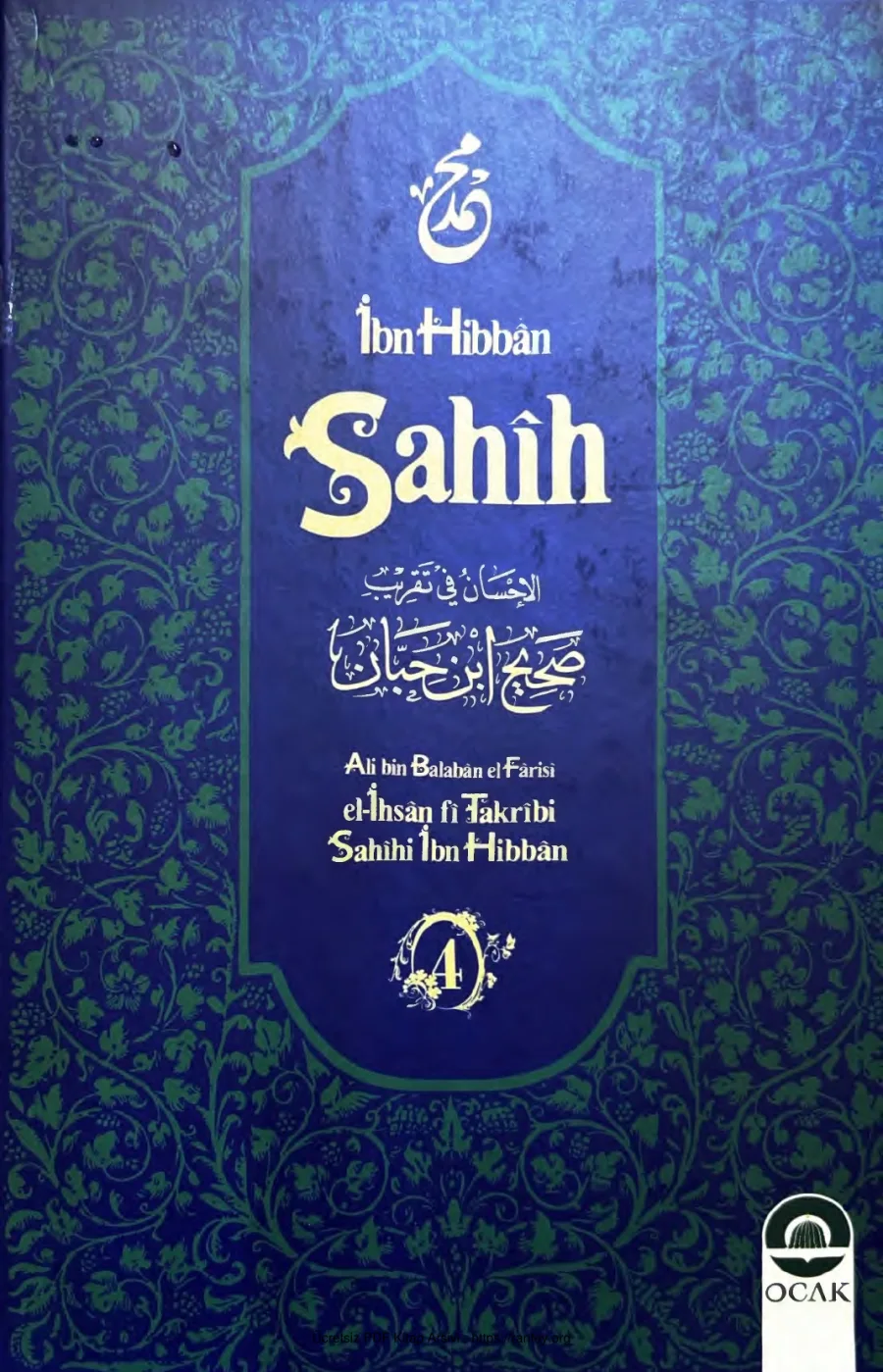 İhsan fi Takribi Sahihi İbn i Hibban Cilt 4 Ocak Yayınları kapak görseli