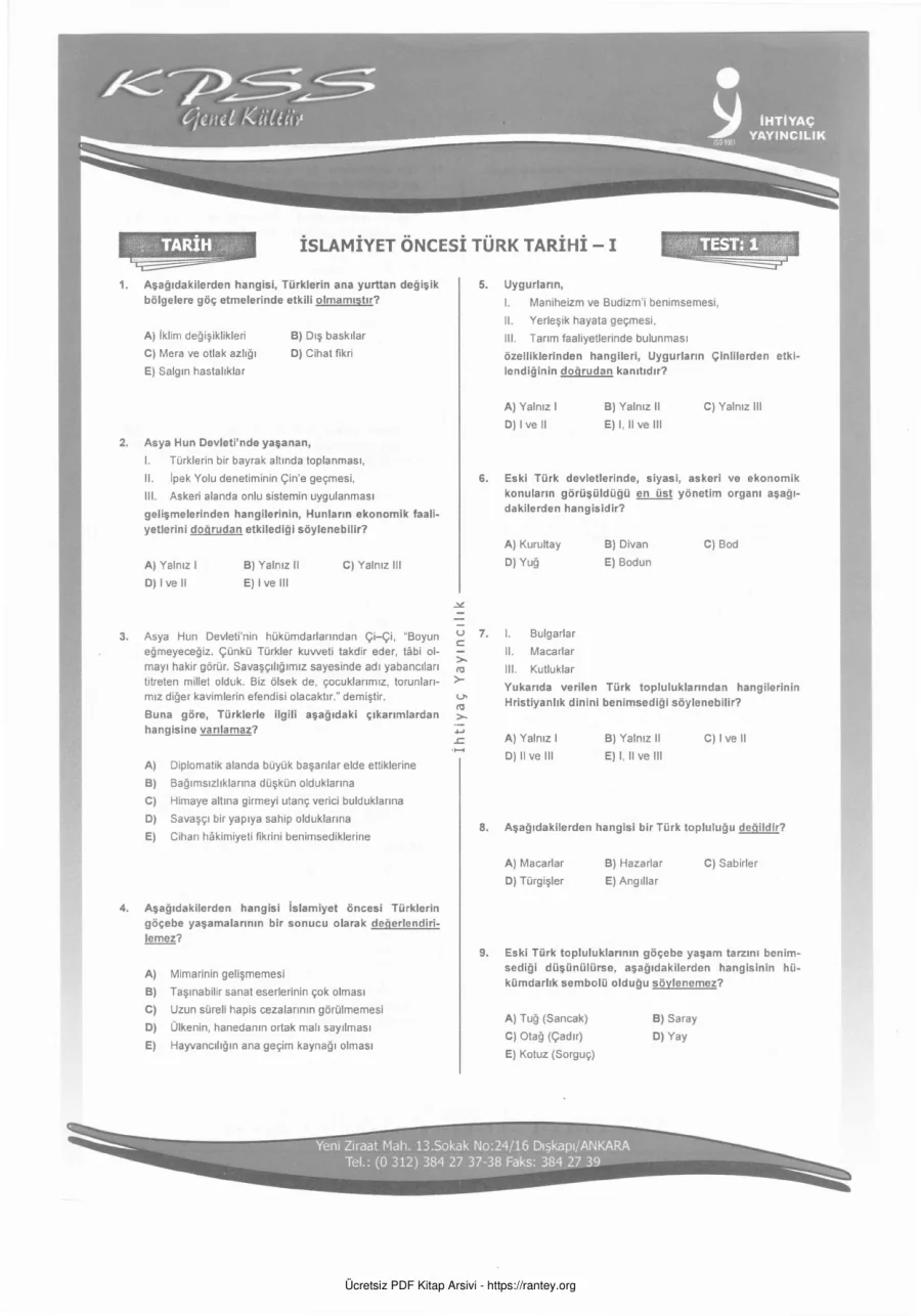İHTİYAÇ TARİRH TEST1 kapak görseli