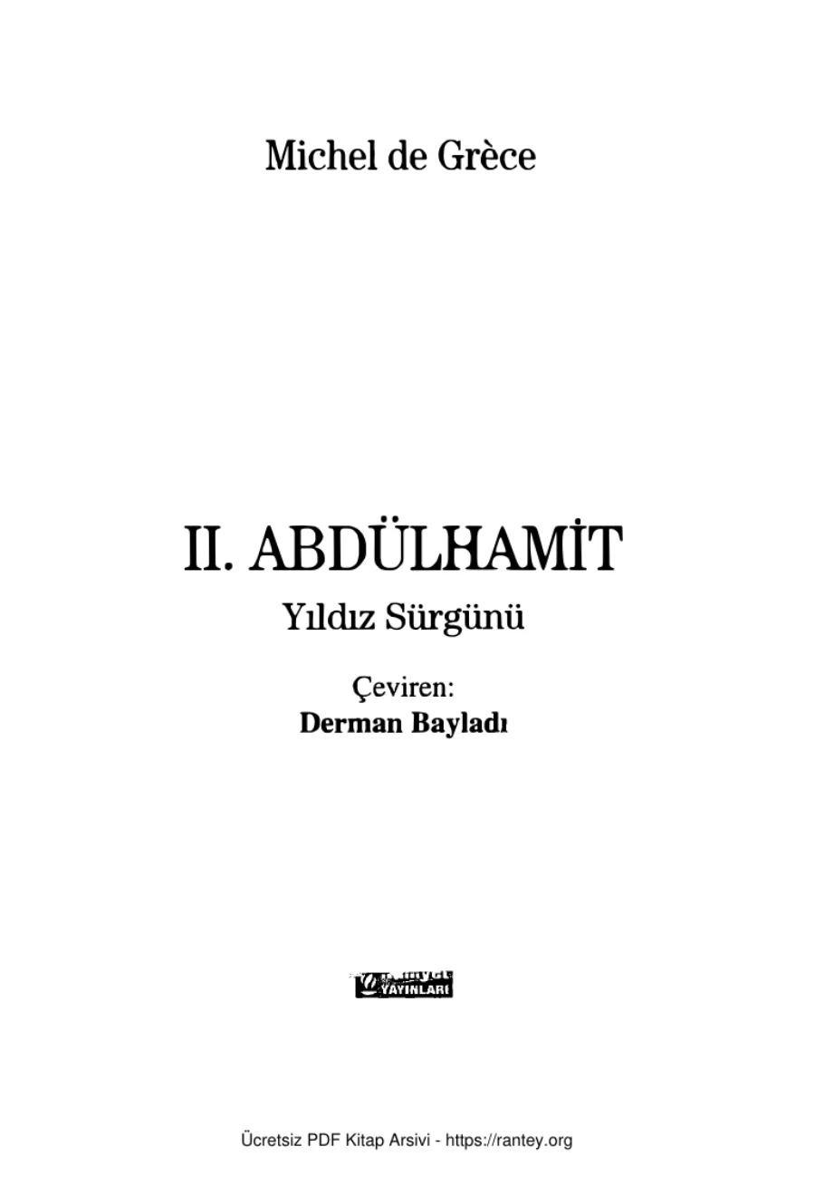 II Abdülhamit Yıldız Sürgünü kapak görseli