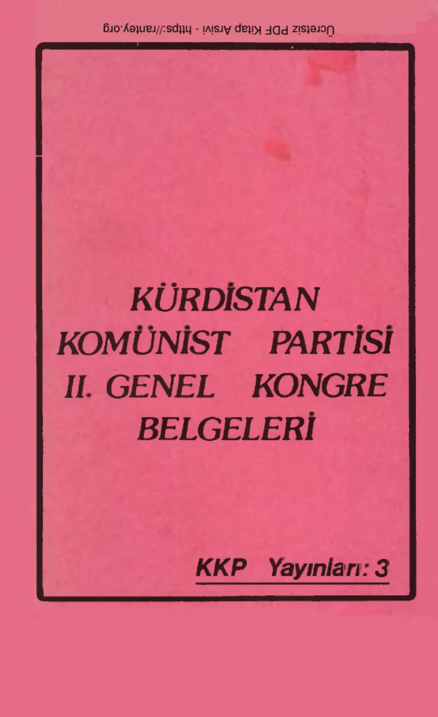 II Kongre Belgeleri kapak görseli