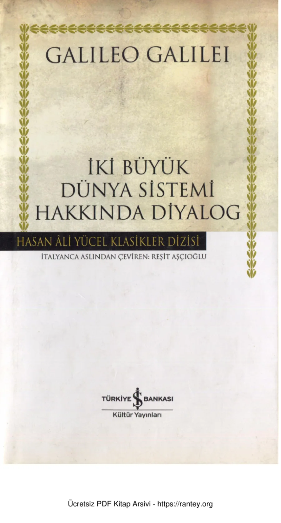 İki Büyük Dünya Sistemi Hakkında Diyalog kapak görseli