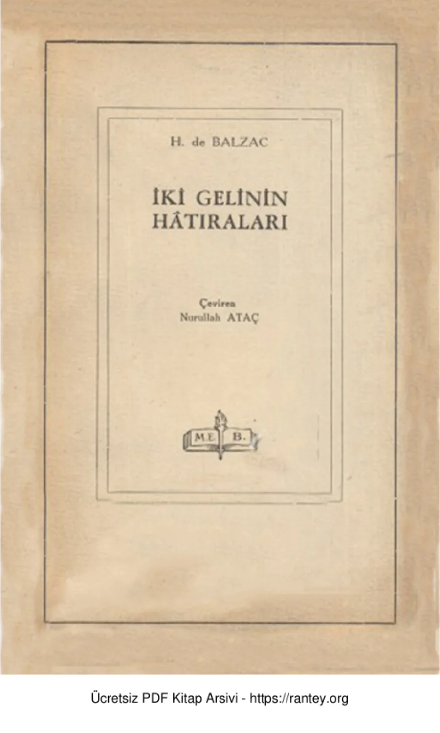 İki Gelinin Hatıraları kapak görseli
