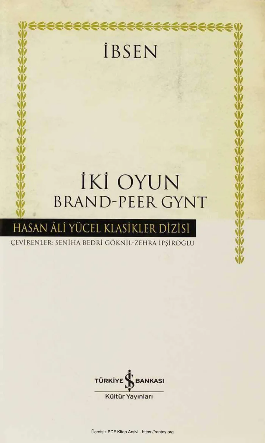 İki Oyun kapak görseli