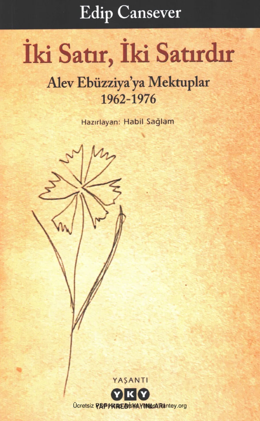 İki Satır İki Satırdır Alev Ebüzziyaya Mektuplar 1962 1976 kapak görseli