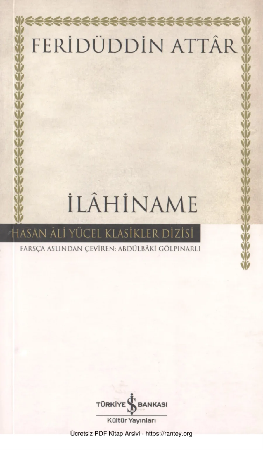 İlâhinâme kapak görseli