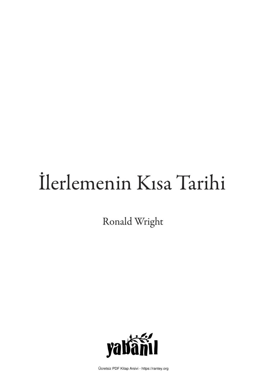 İlerlemenin Kısa Tarihi Versus Kitap kapak görseli