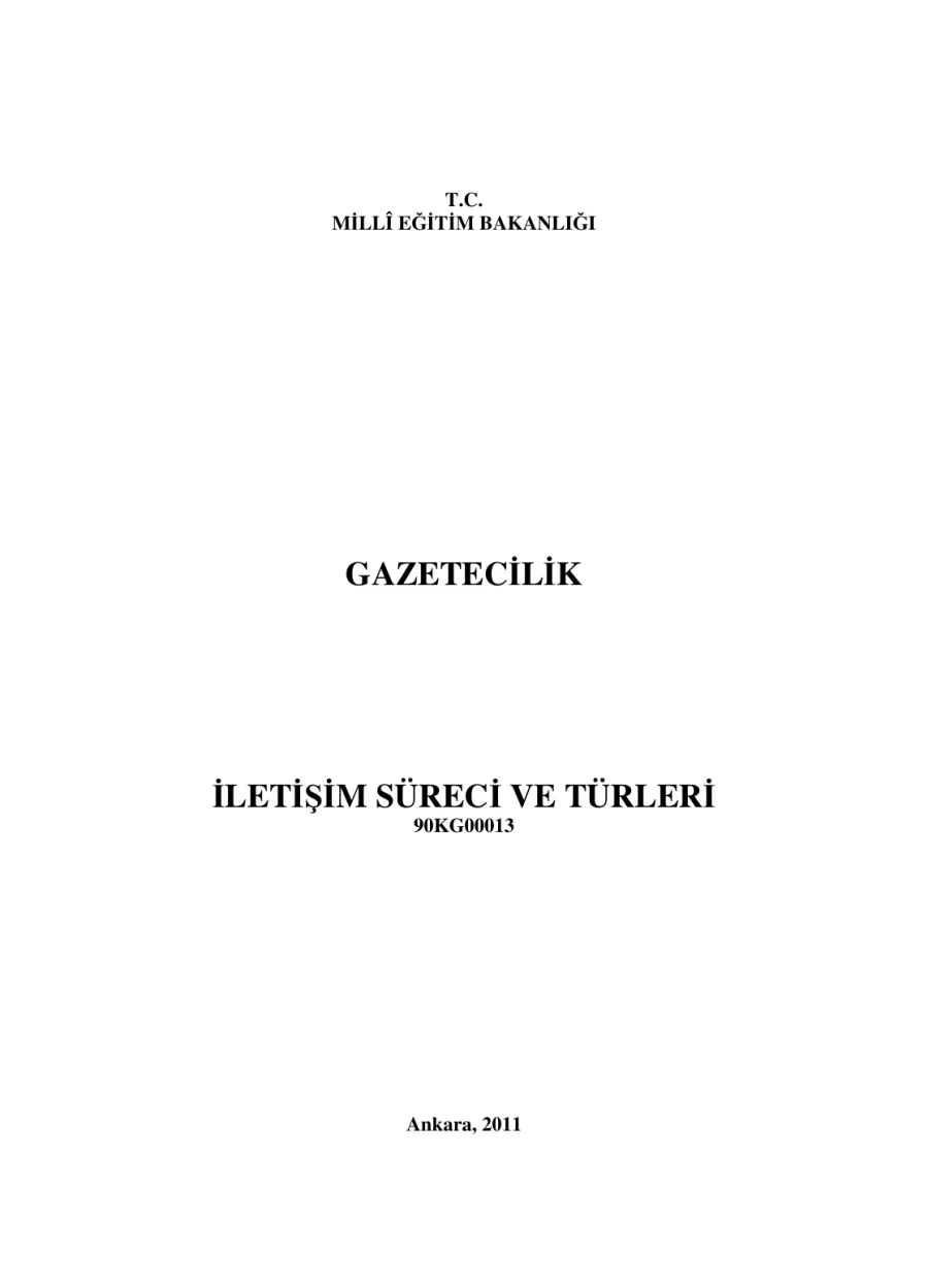 İletişim Süreci ve Türleri PDF kapak görseli