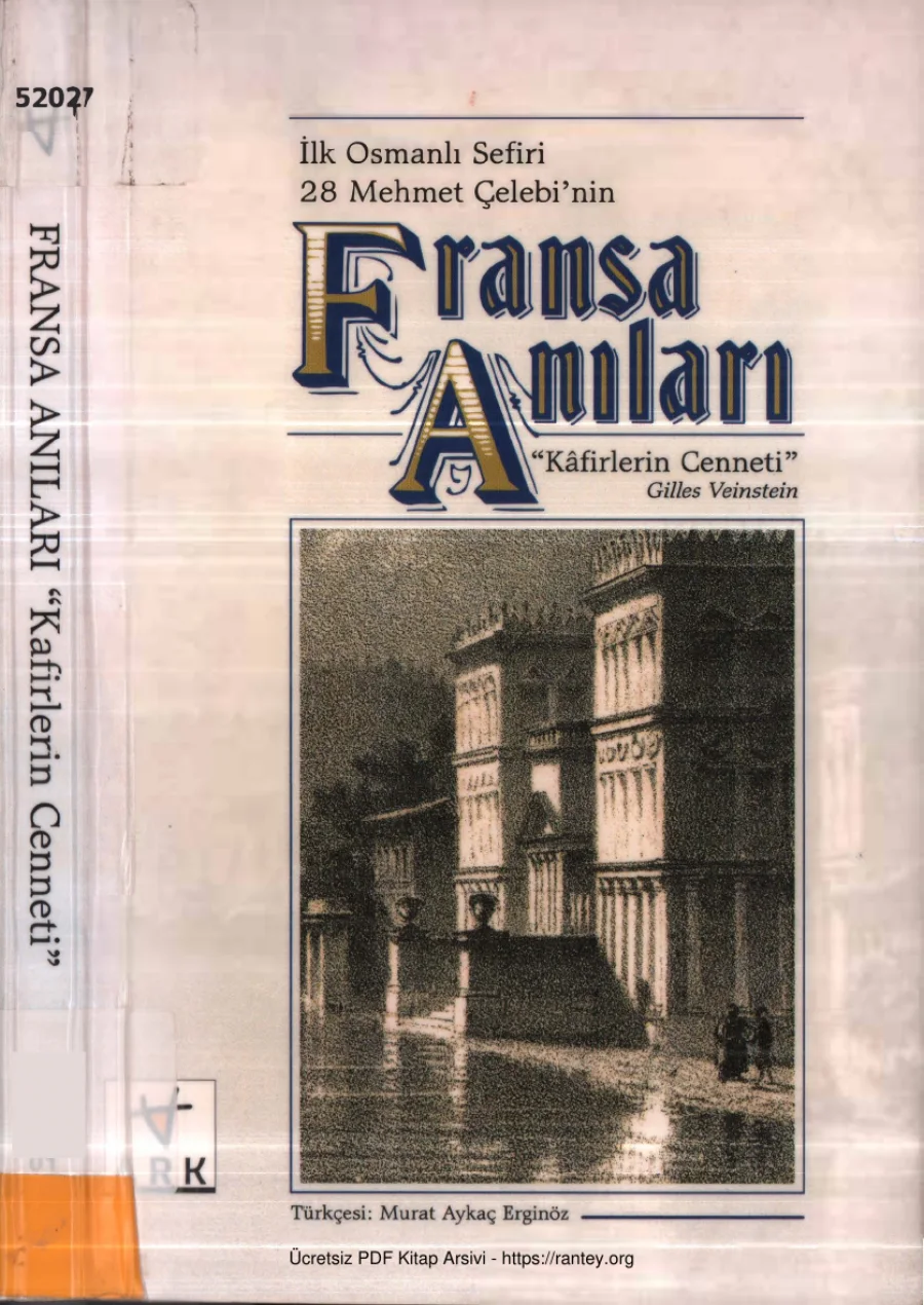 İlk Osmanlı Sefiri 28 Mehmet Çelebinin Fransa Anıları Ark Yayınları kapak görseli