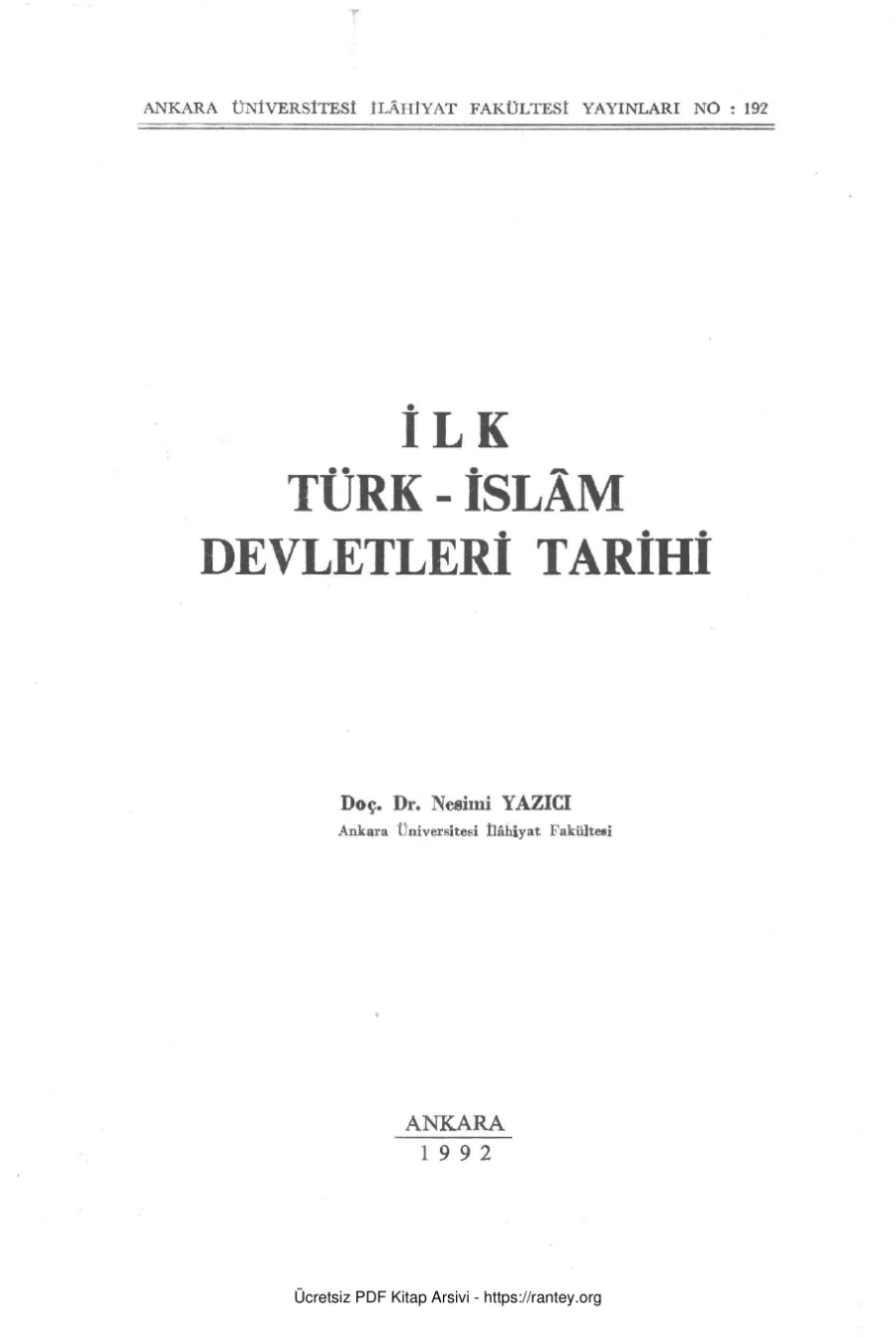 İlk Türk İslam Devletleri kapak görseli