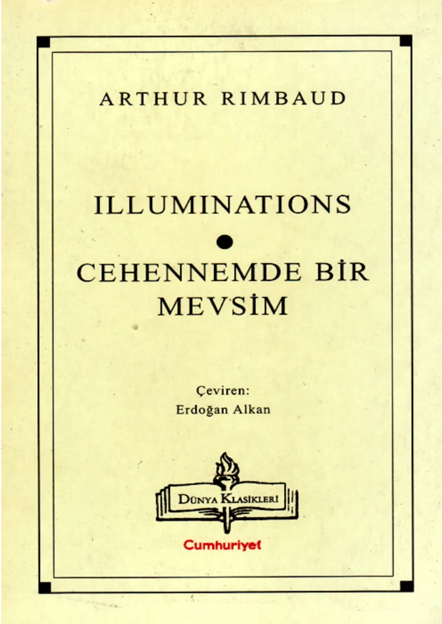 İlluminations ve Cehennemde Bir Mevsim kitap kapağı