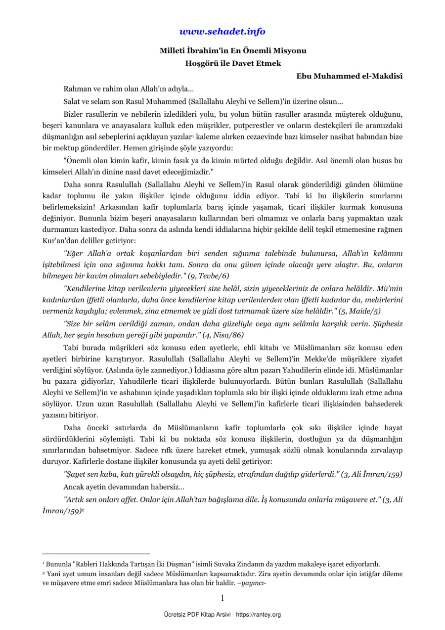 in En Önemli Misyonu ebu muhammed makdısı = Ebu Abdulmumin Tekin Mıhçı kapak görseli
