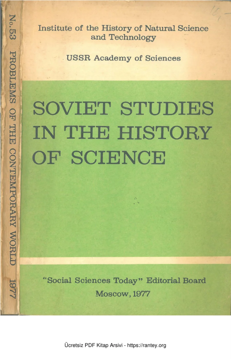 in The History of Scinece 1977 kapak görseli