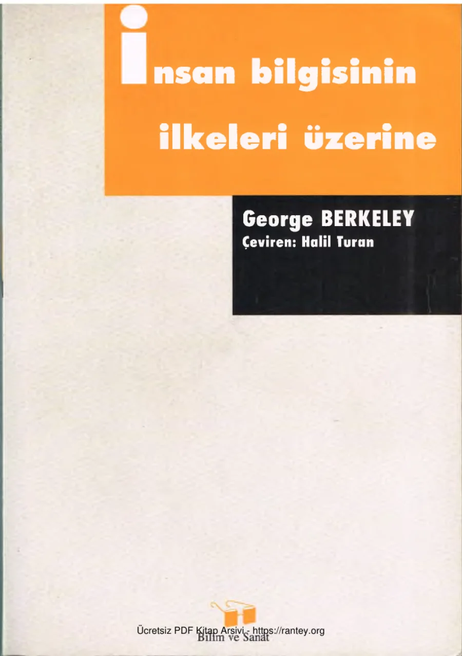İnsan Bilgisinin İlkeleri Üzerine Bilim kapak görseli