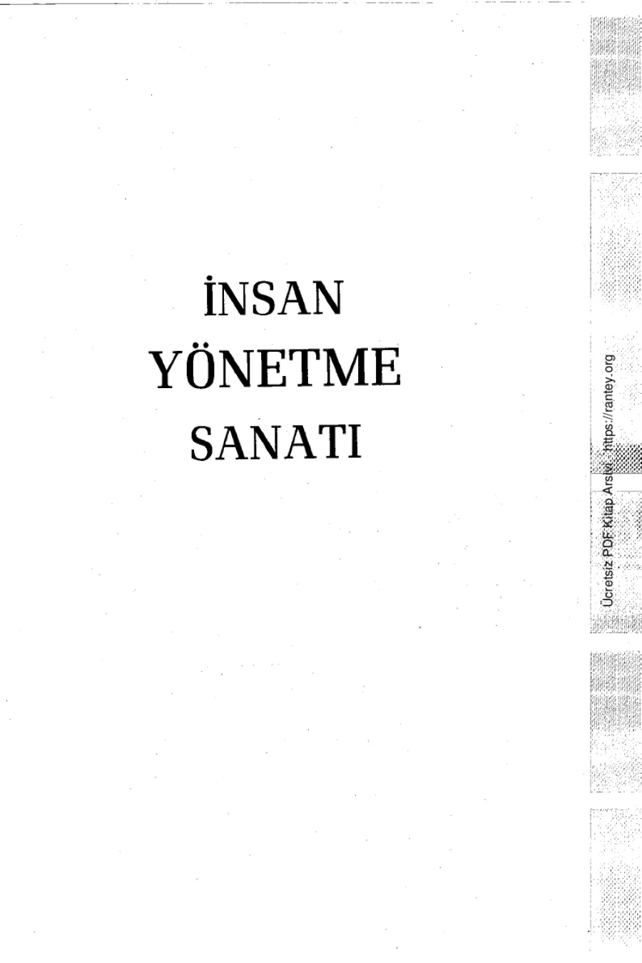 İnsan Yönetme Sanatı kapak görseli