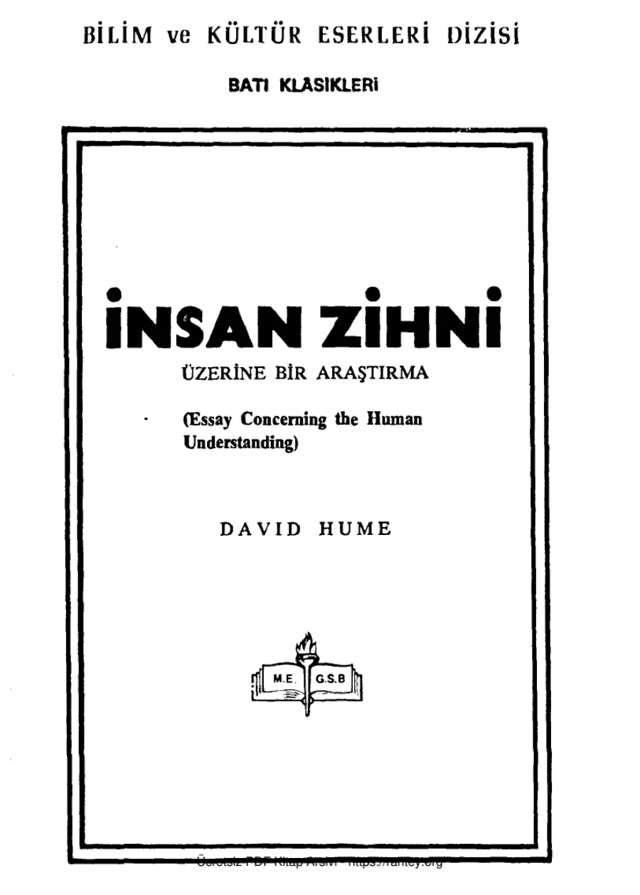 İnsan Zihni Üzerine kapak görseli