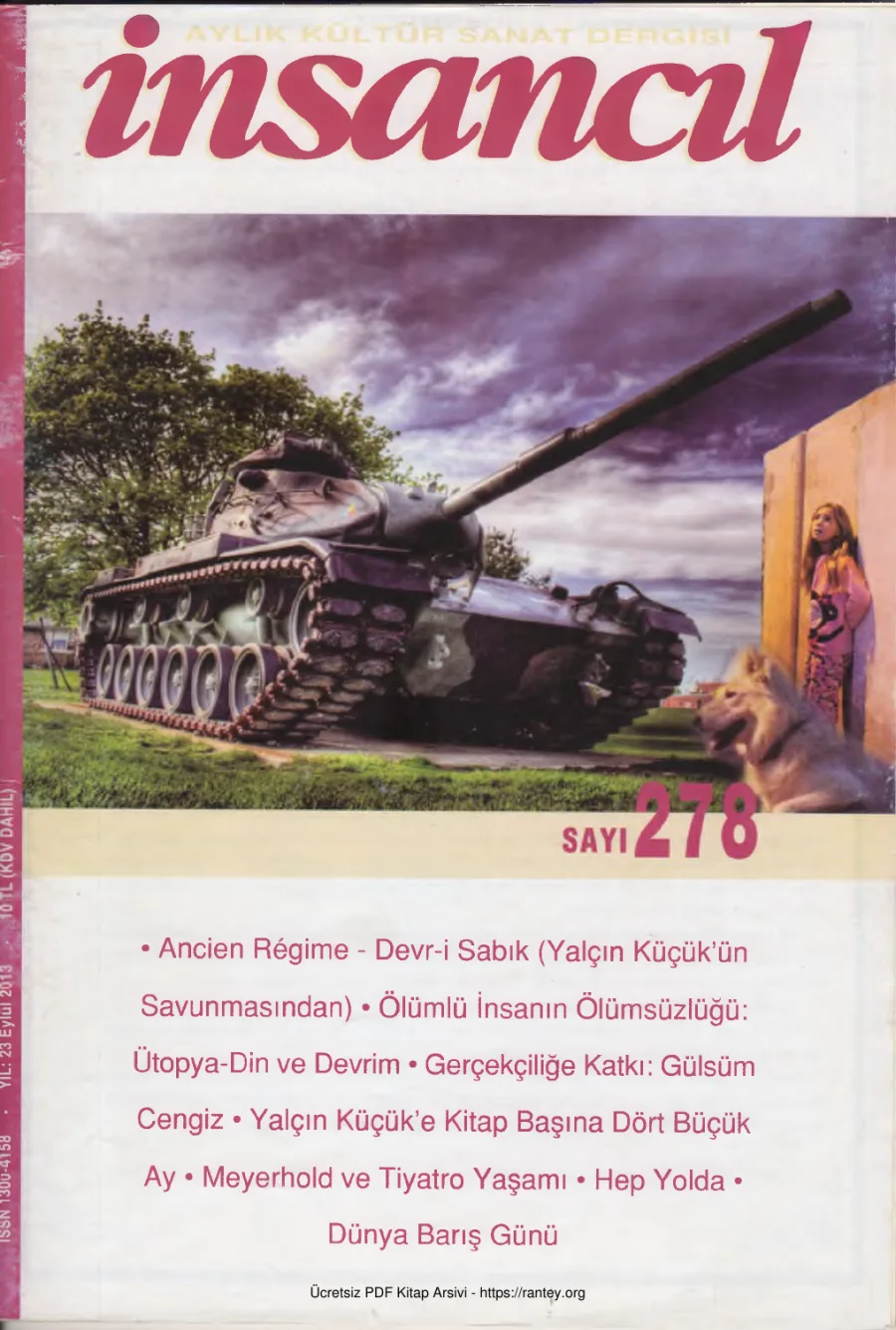 İnsancıl Dergisi Sayı 278 Eylül 2013 kapak görseli