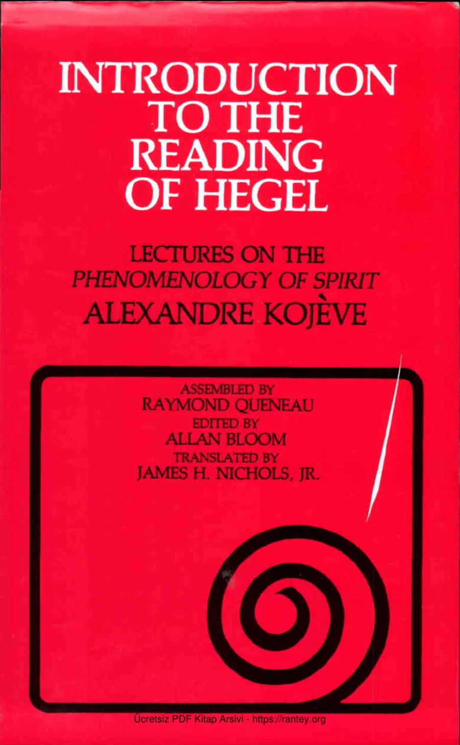 Introduction To The Reading Of Hegel kapak görseli