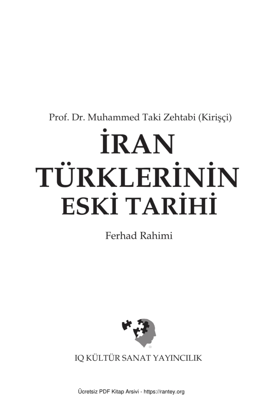 İran Türklerinin Eski Tarihi kapak görseli