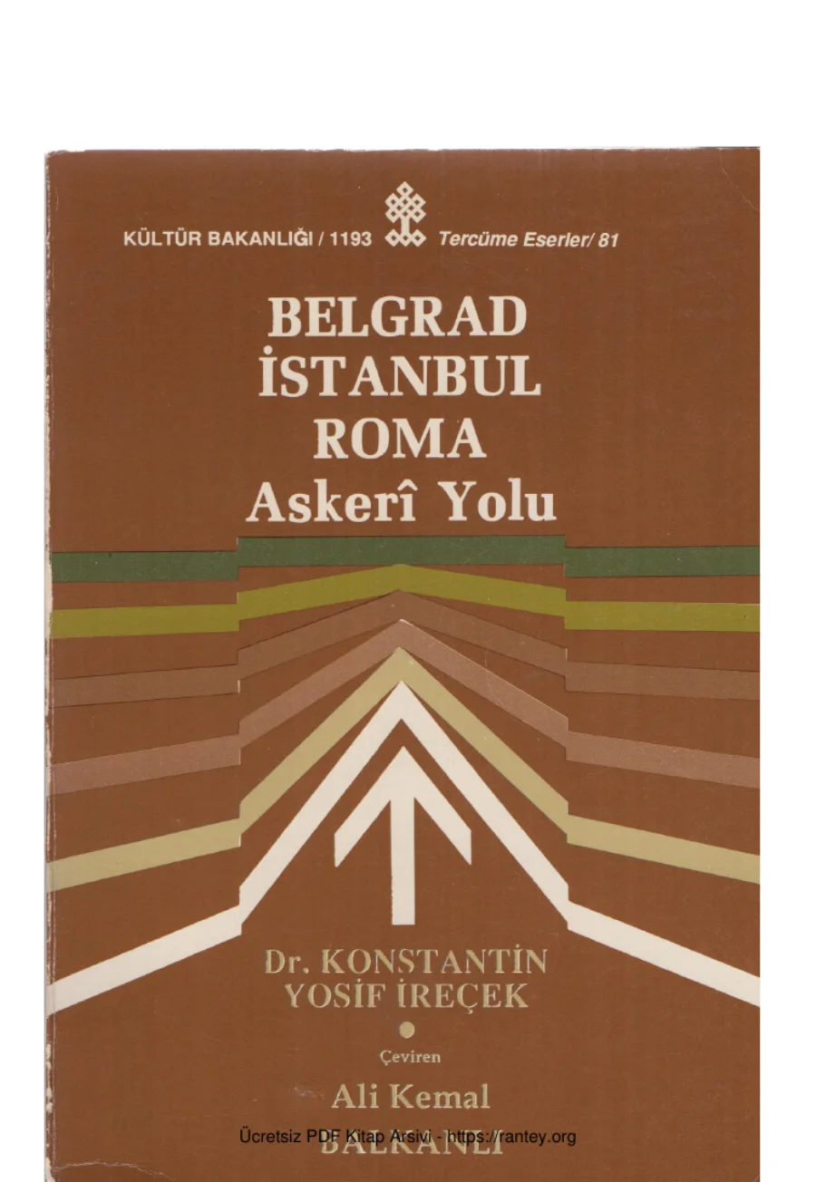 İreçek Belgrad İstanbul Roma Askeri Yolu kapak görseli