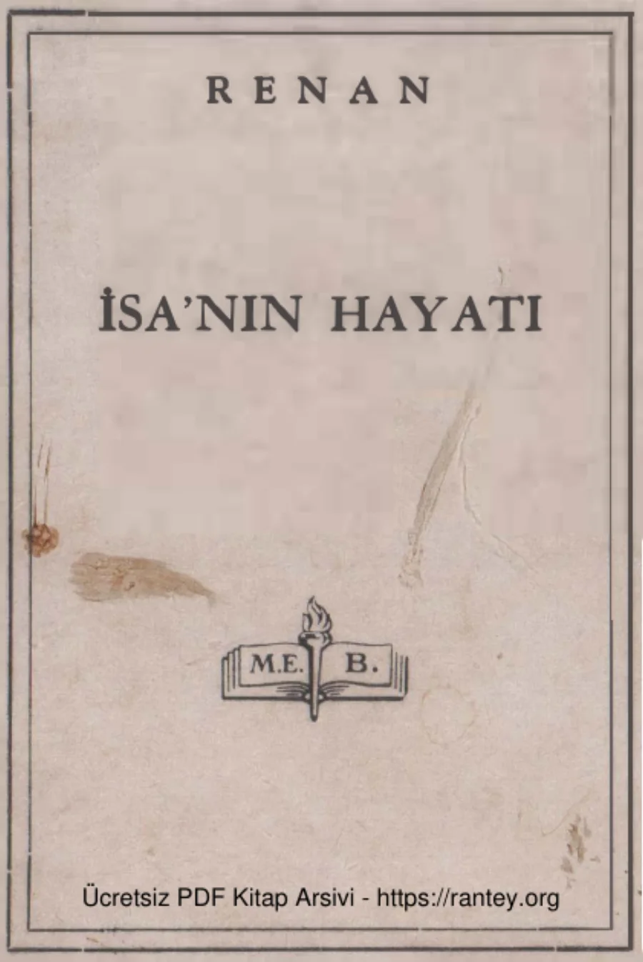 İsanın Hayatı MEB Yayınları kapak görseli