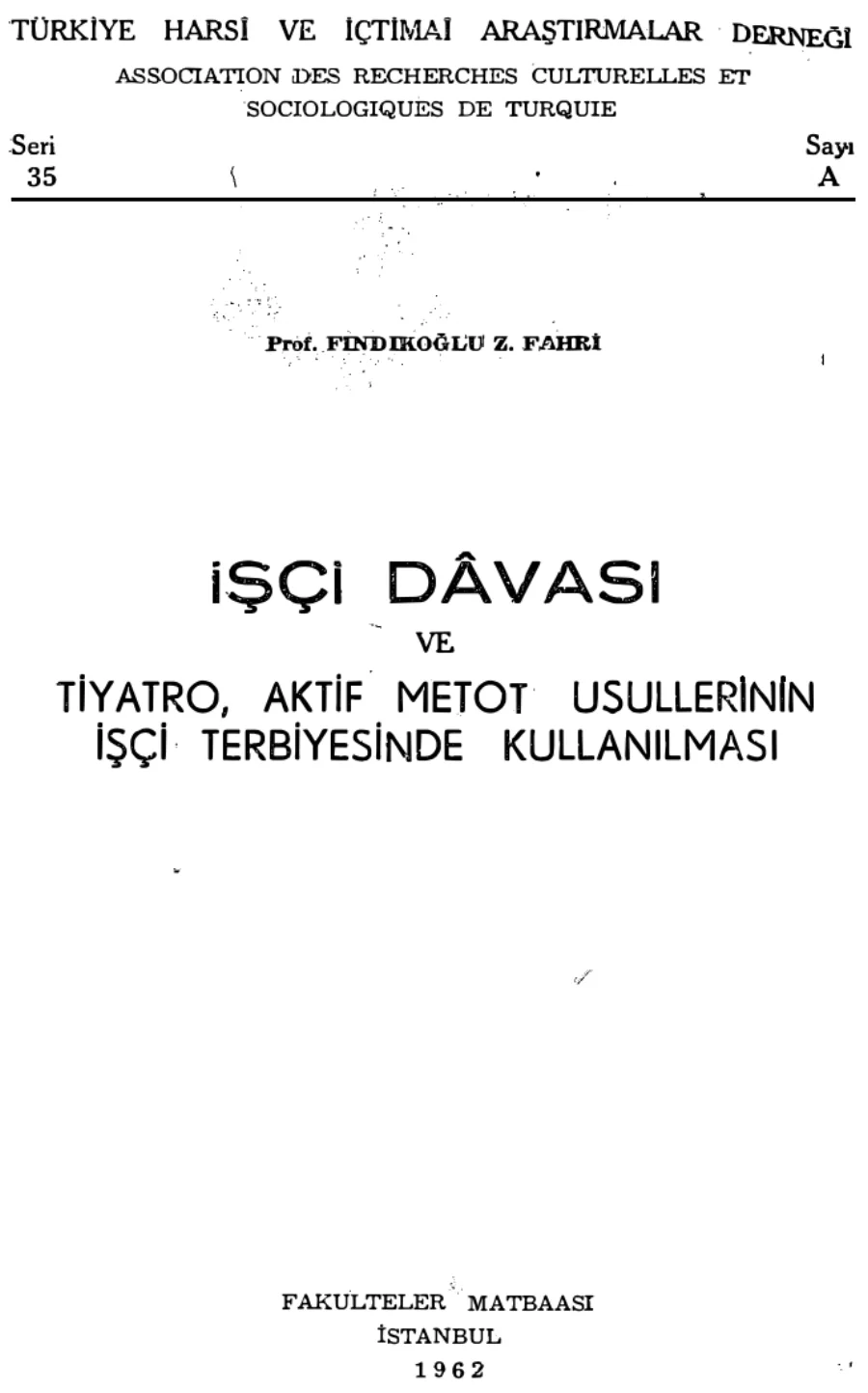 İşçi Davası ve Tiyatro kapak görseli