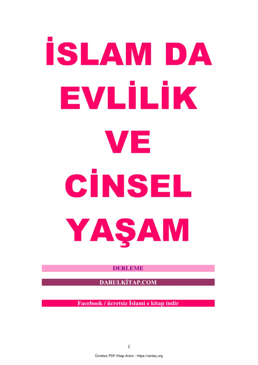 İSLAM DA EVLİLİK VE CİNSEL YAŞAM Ebu Abdulmumin Tekin Mıhçı kapak görseli