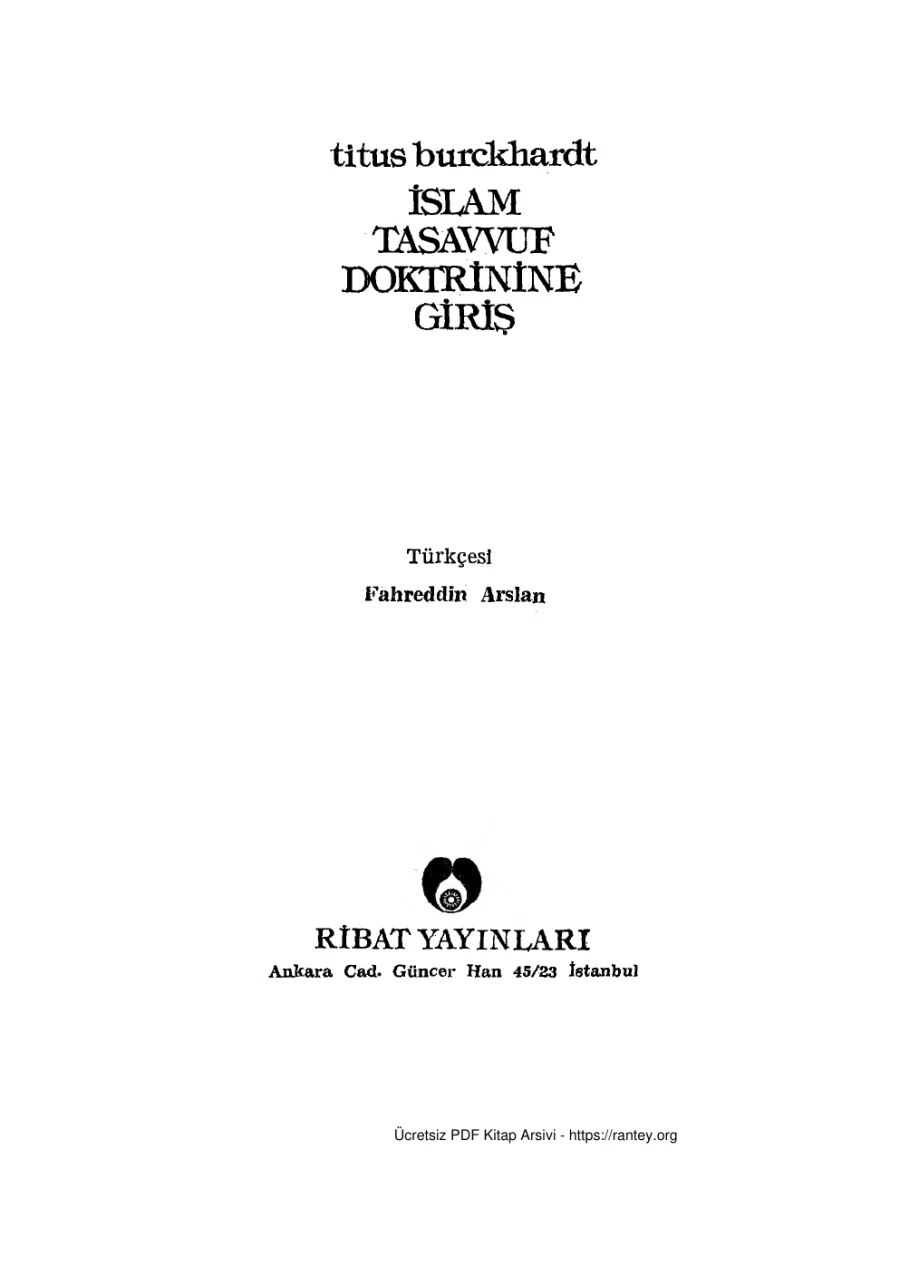 İslam Tasavvuf Doktrinine Giriş kapak görseli