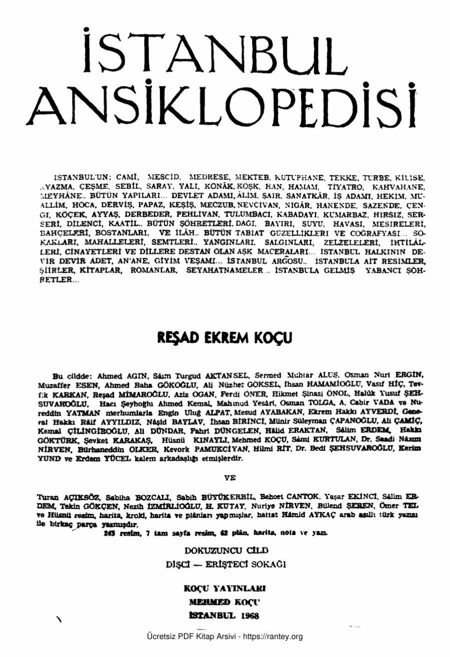 İstanbul Ansiklopedisi Cilt IX kapak görseli