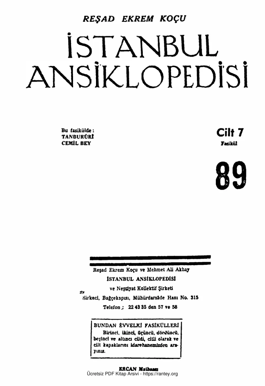İstanbul Ansiklopedisi Cilt VII kapak görseli