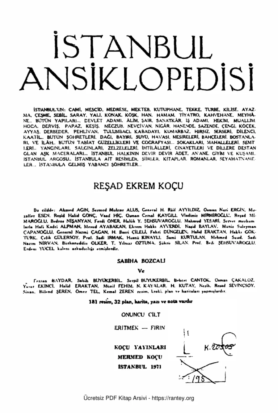 İstanbul Ansiklopedisi Cilt X kapak görseli