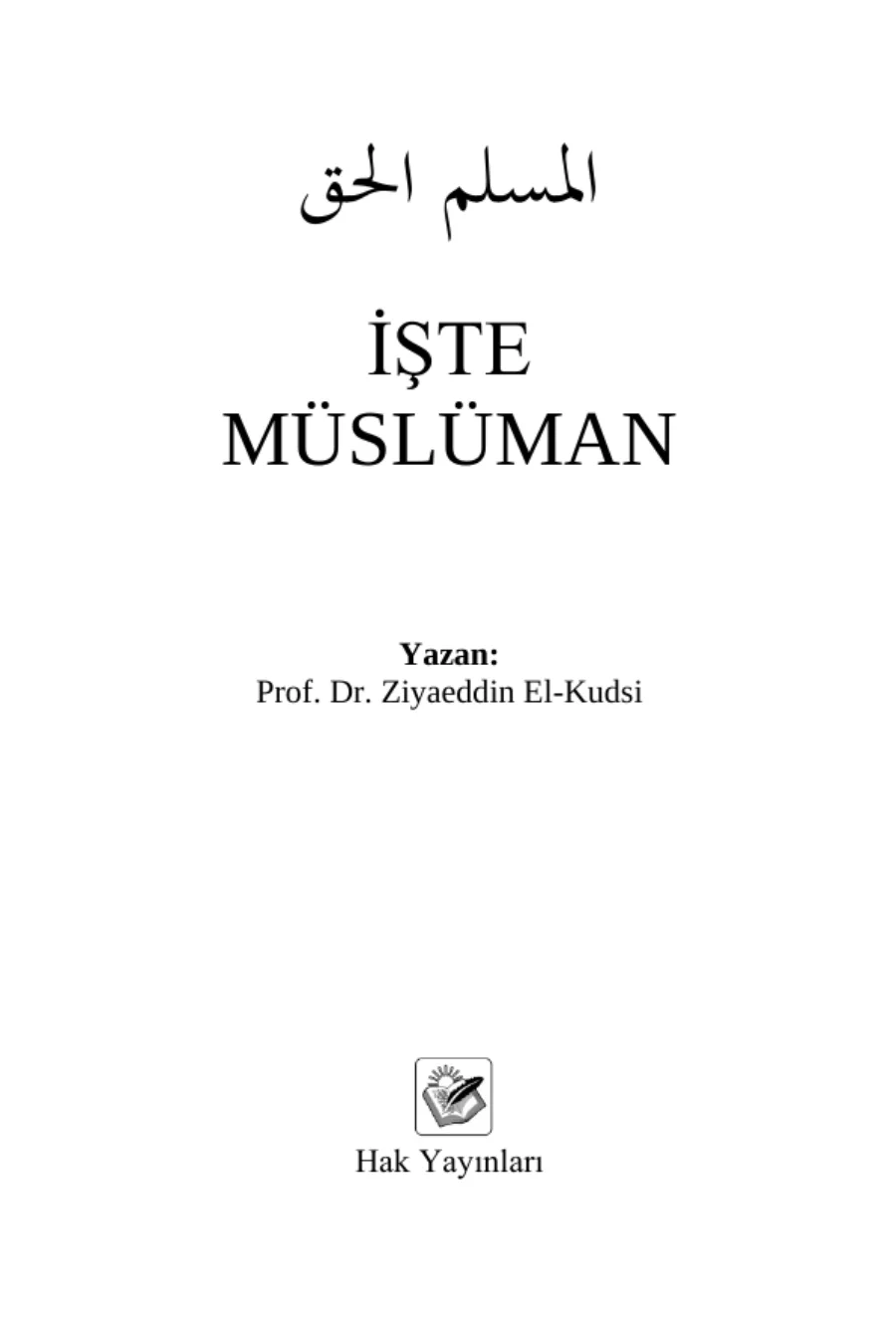 İşte Müslüman kapak görseli