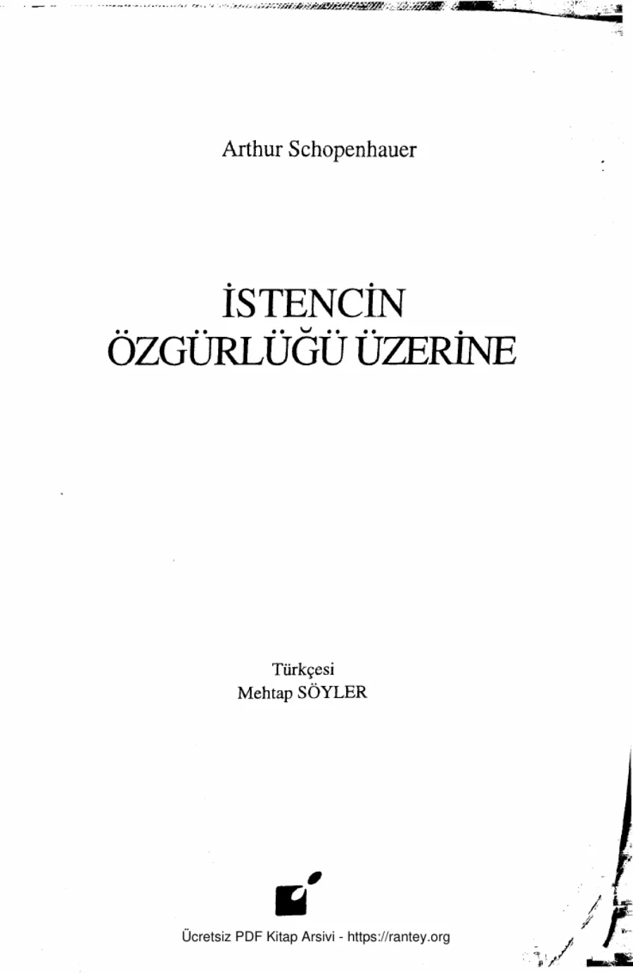 İstencin Özgürlüğü Üzerine kapak görseli