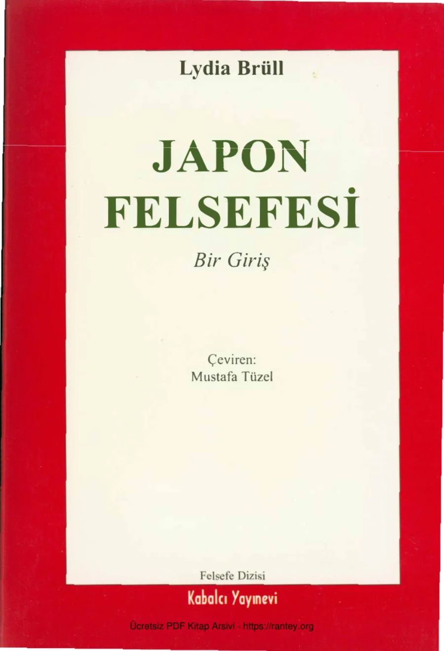 Japon Felsefesi kapak görseli