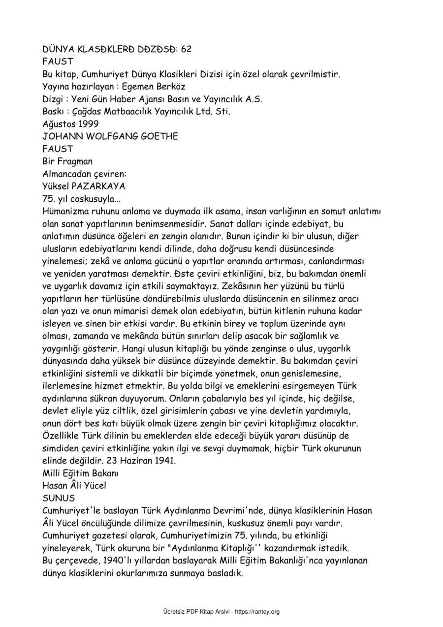 JohannWolfgangGoetheFaust kapak görseli