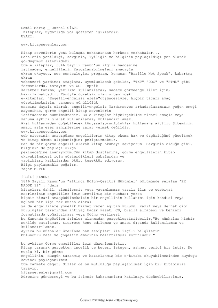 Jurnal I kapak görseli