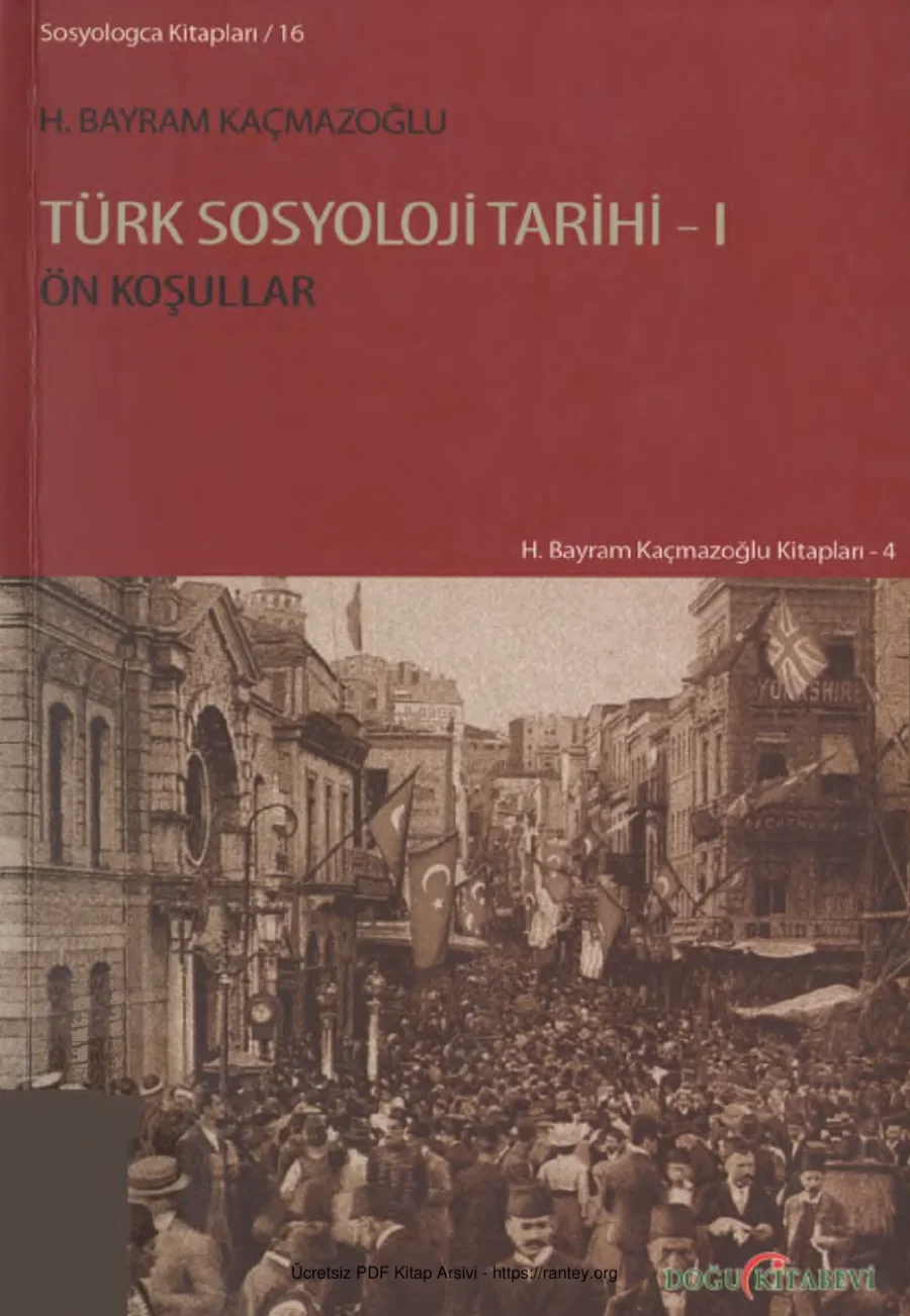Kaçmazoğlu Türk Sosyoloji Tarihi 1 Doğu Kitabevi kapak görseli