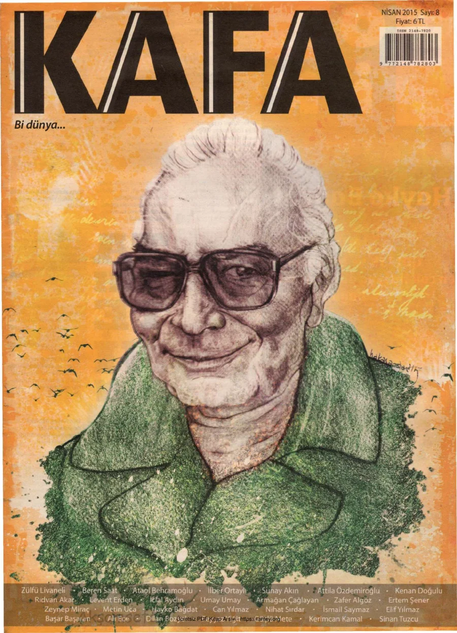 Kafa Bi Dünya Sayı 08 Yaşar Kemal kapak görseli