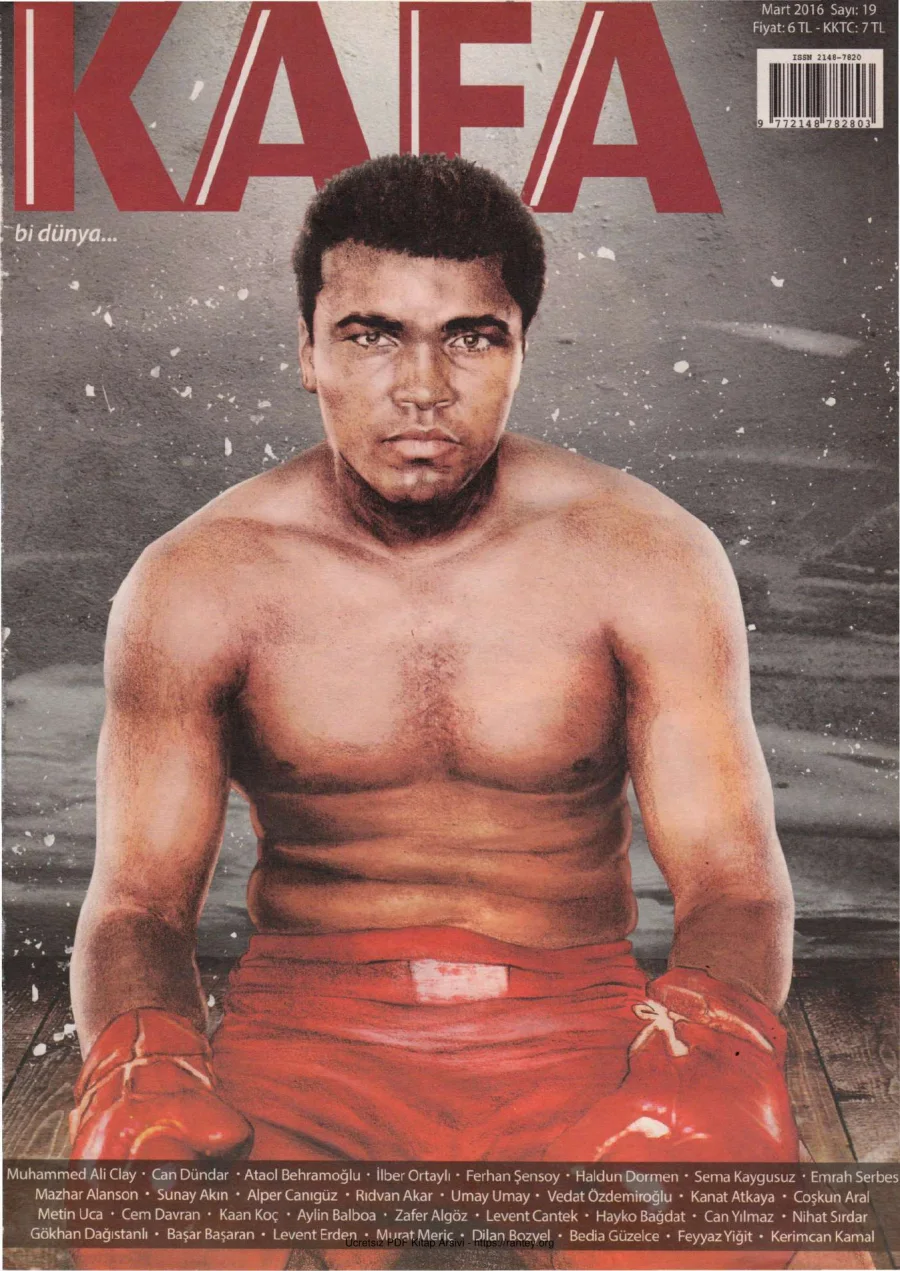 Kafa Bi Dünya Sayı 19 Muhammed Ali Clay kapak görseli
