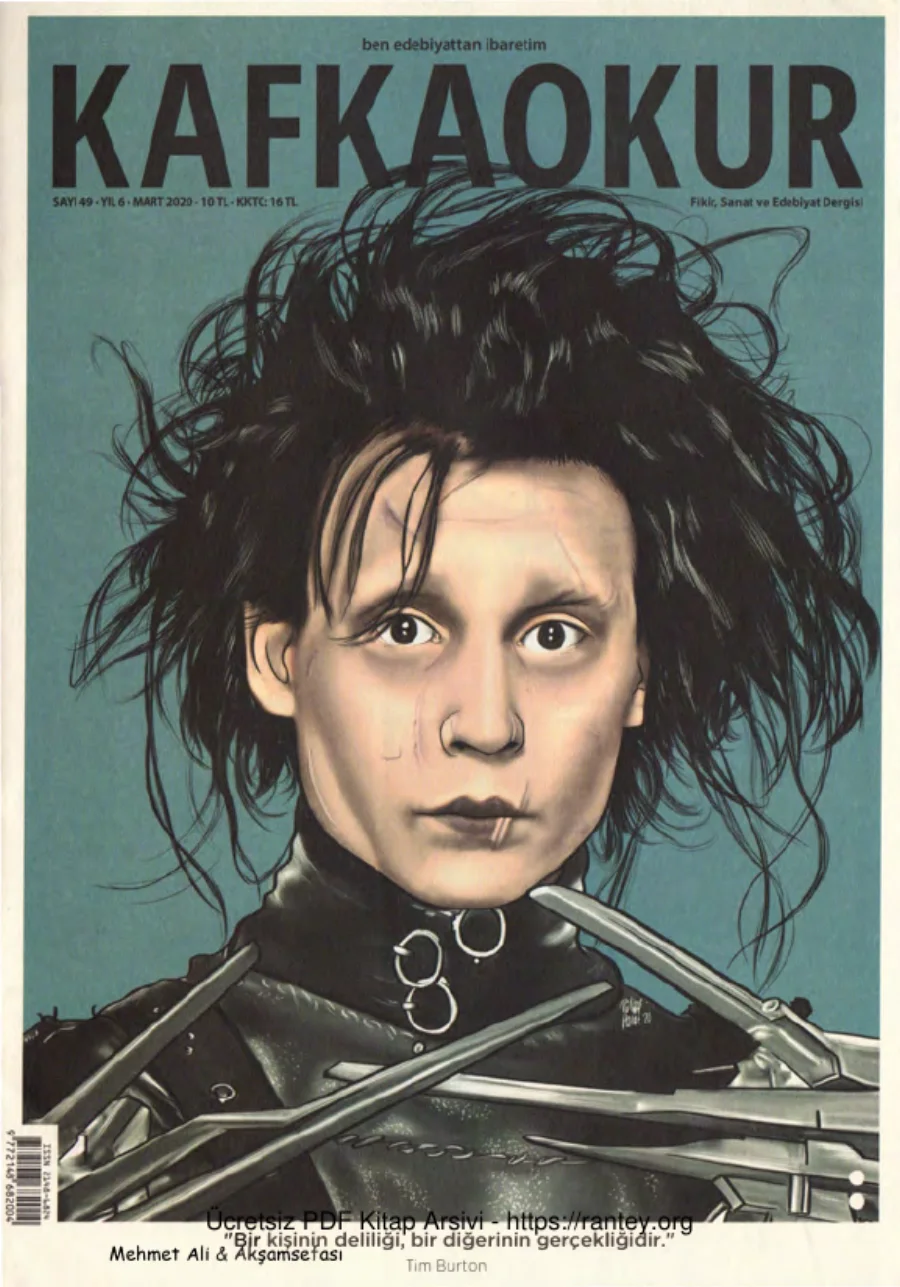 Kafka Okur Sayı 049 - Tim Burton kapak görseli