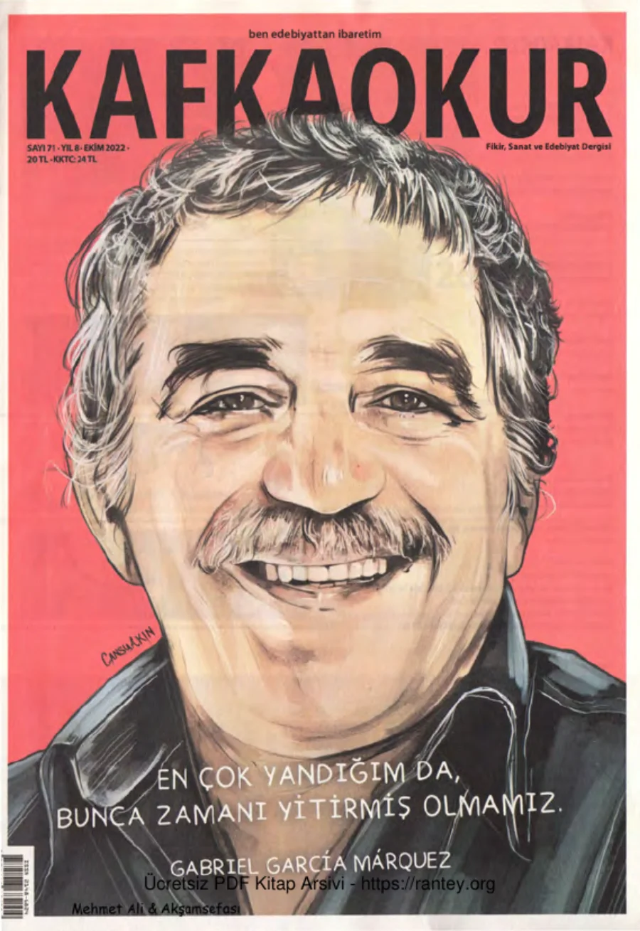Kafkaokur Sayı 071 - Gabriel Garcia Marquez kapak görseli