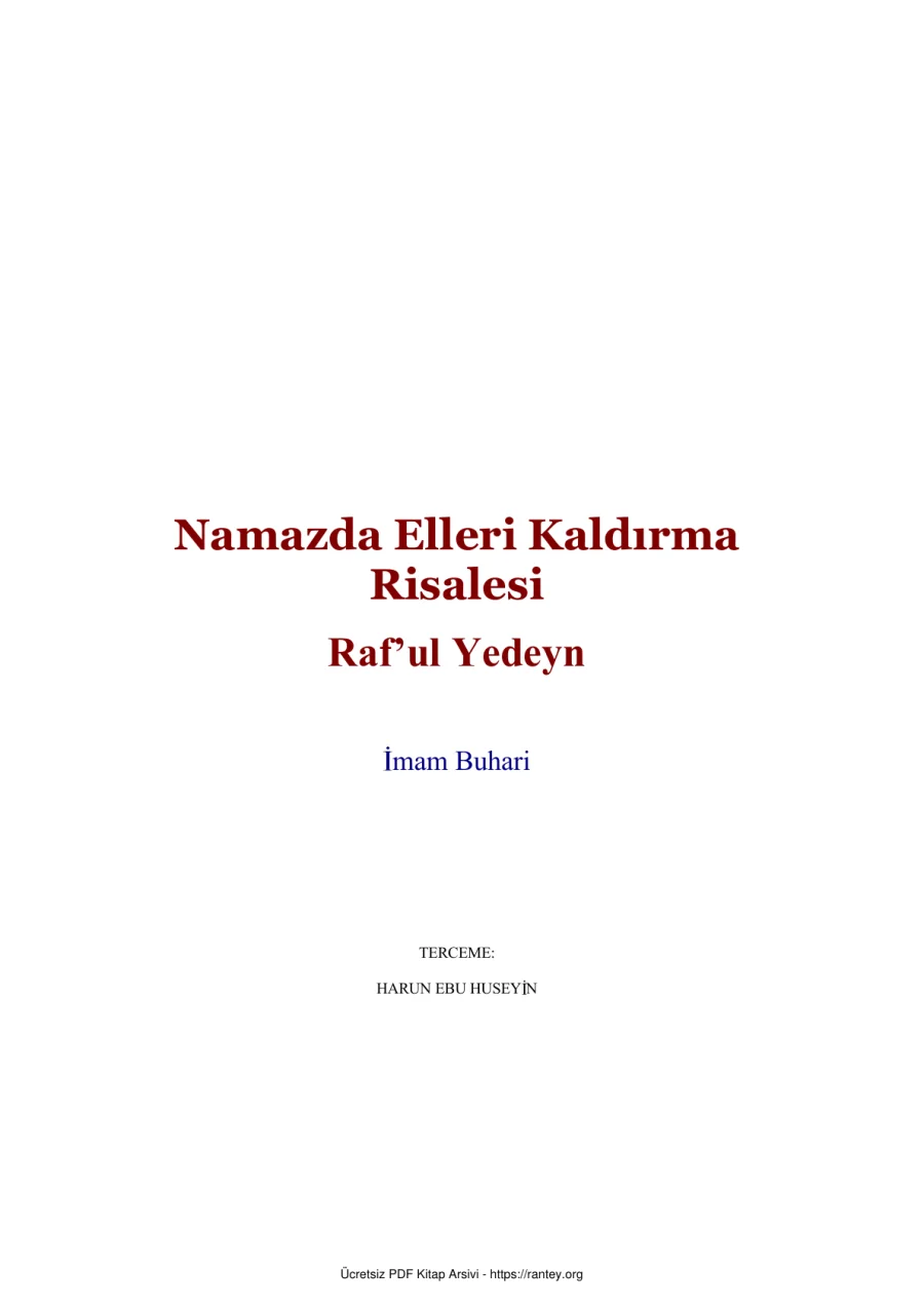 kaldırma risalesi Ebu Abdulmumin Tekin Mıhçı kapak görseli