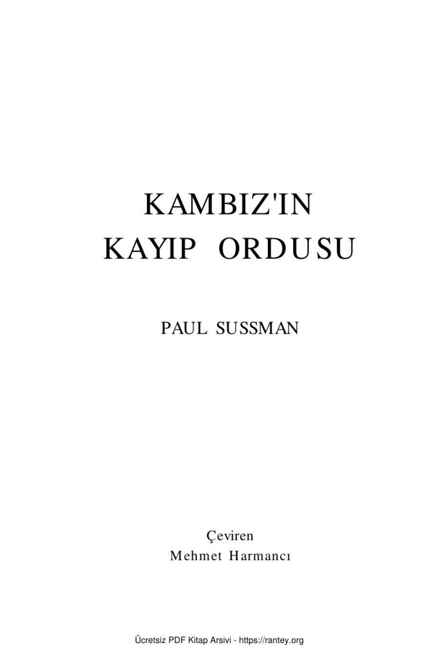 Kambiz In Kayıp Ordusu kapak görseli