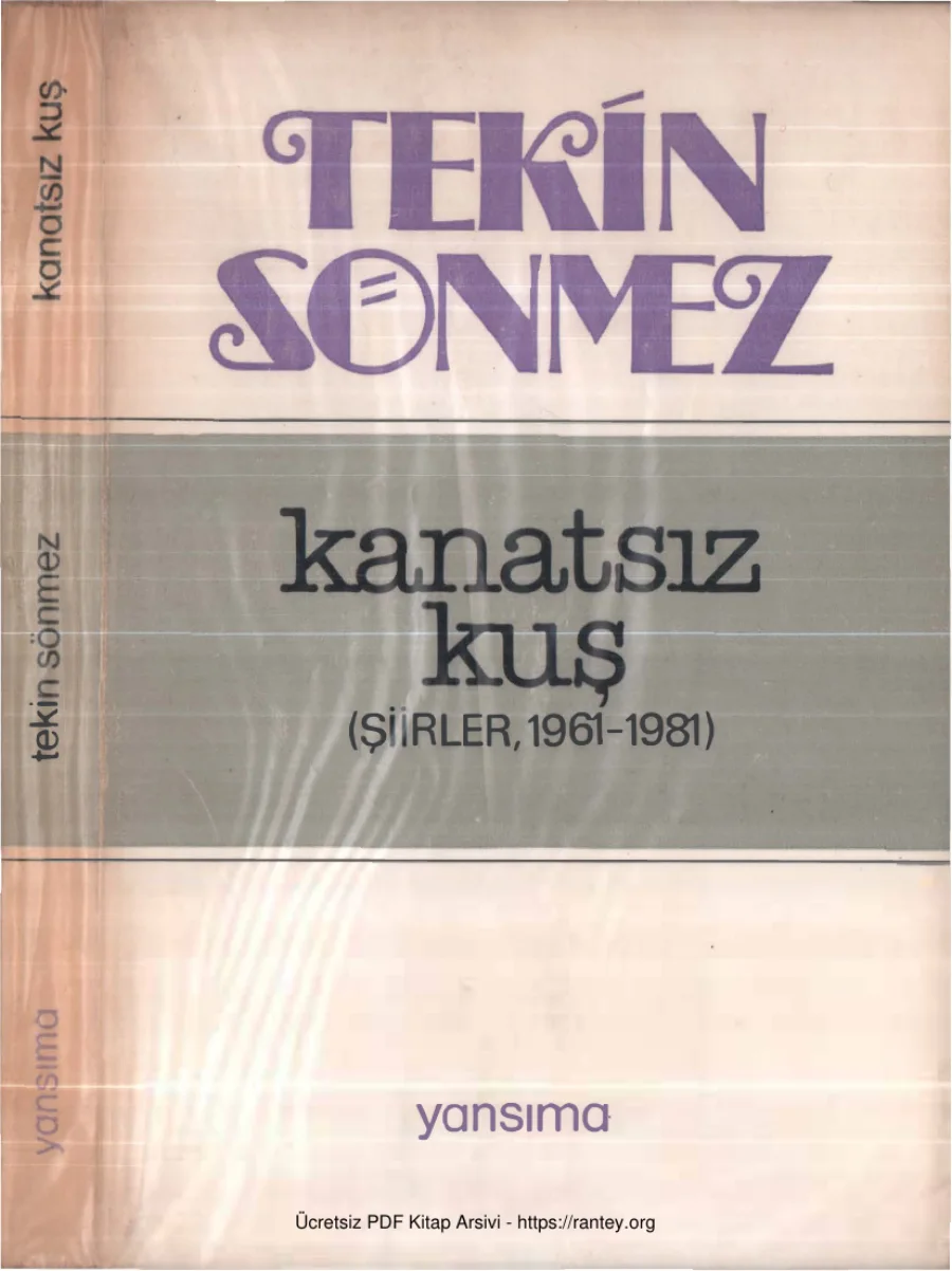 Kanatsız Kuş Şiirler 1961 1981 kapak görseli