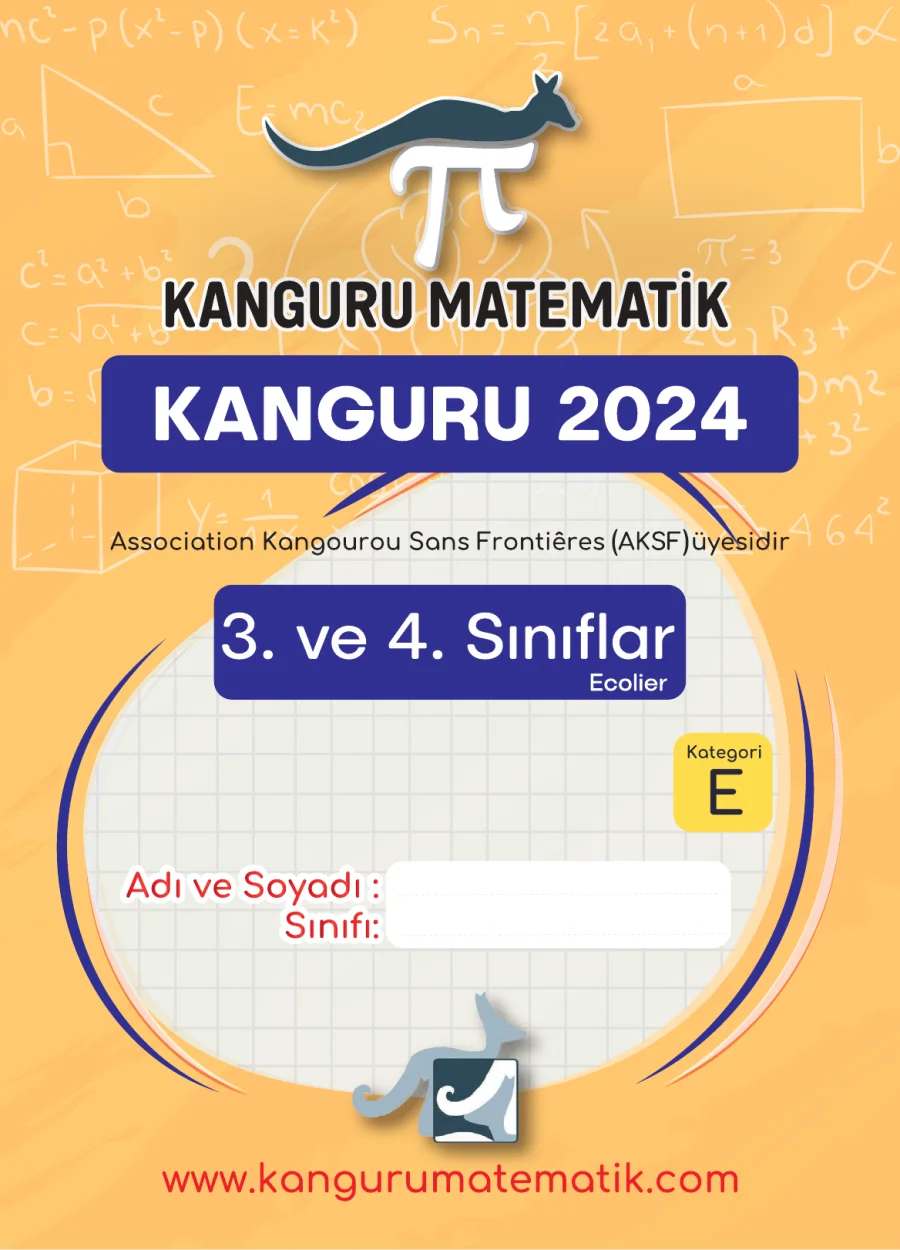 Kanguru Matematik 2024 Soruları 3-4. Sınıflar kapak görseli